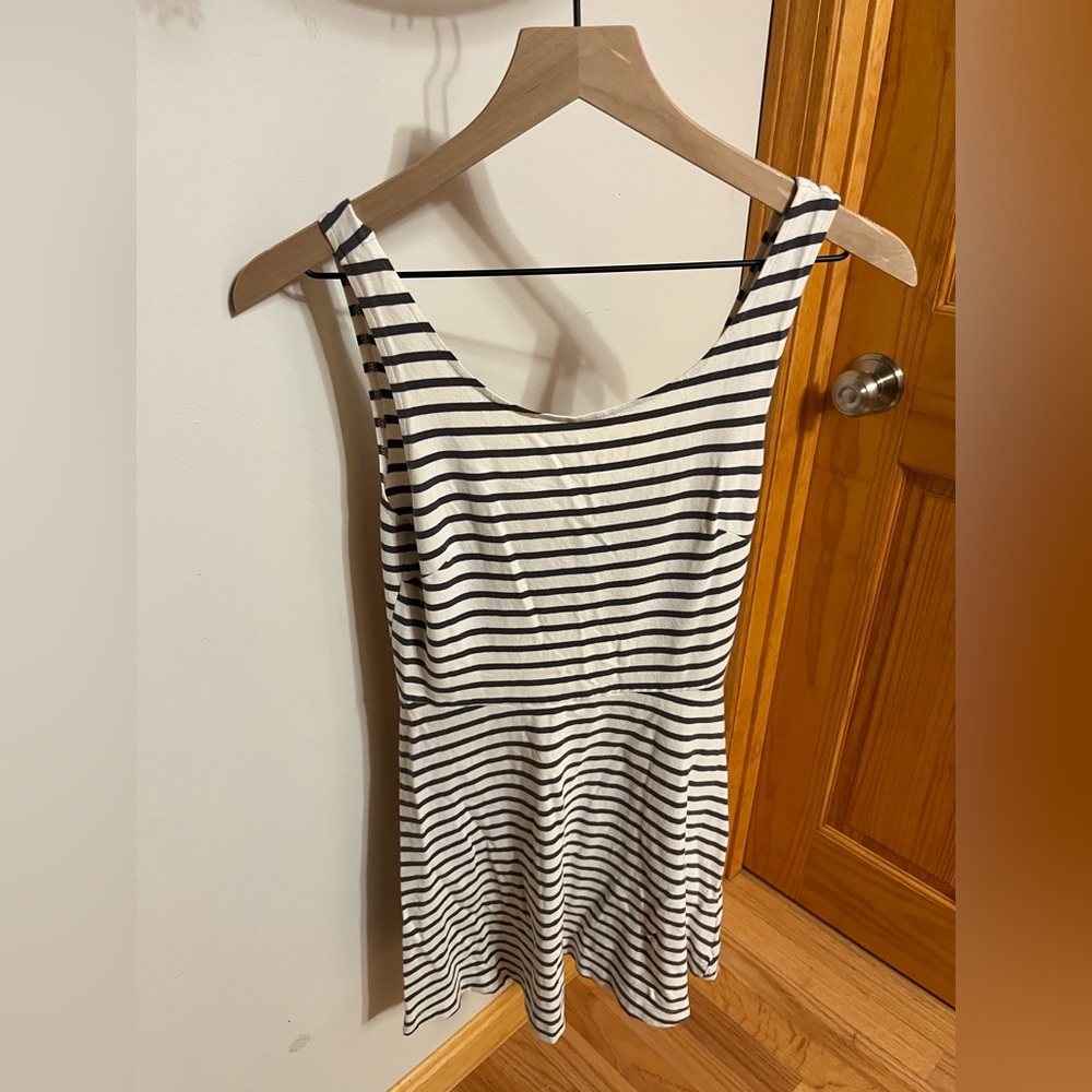 Stripped short dress
